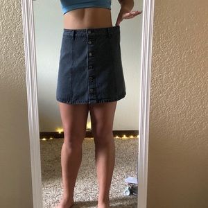 Denim mini skirt